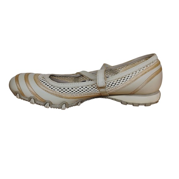Skechers Shoes Women's Proposal Mary Jane Beige Leather Hook & Loop Size 8.5 - Picture 8 of 11
